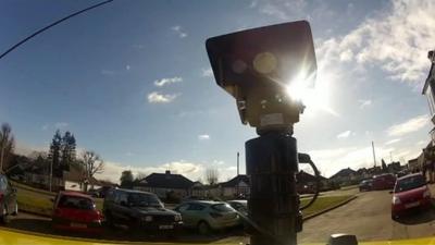 Parking camera on top of car