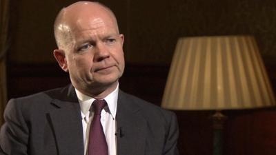 British Foreign Secretary William Hague