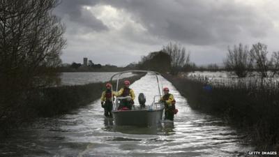 Flooding on Somerset Levels