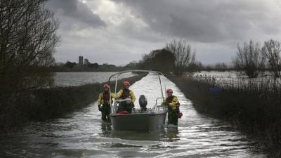 Flooding on Somerset Levels