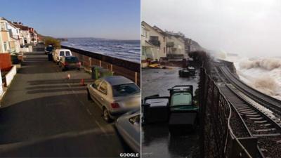 Dawlish coastal rail line