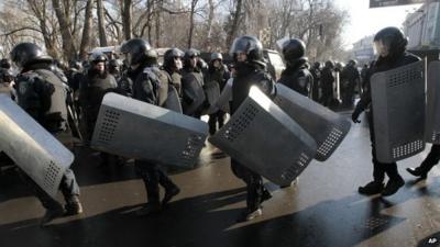 Riot police in Kiev