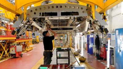 Worker at Bombardier's Derby factory