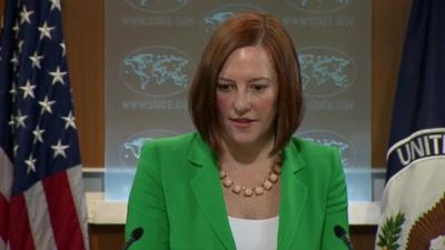 US State Department spokeswoman Jen Psaki