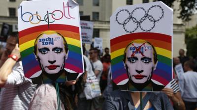 Anti-Putin protest in London