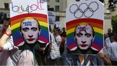 Anti-Putin protest in London