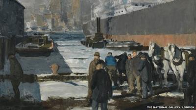 George Bellows's Men of the Docks