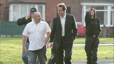 David Cameron campaigning in Wythenshawe