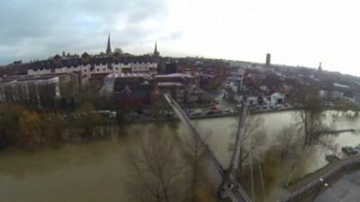 Aerial view Shrewsbury