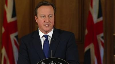 UK Prime Minister David Cameron