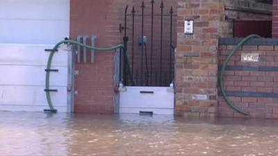 The floods in Worcester