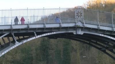 The bridge in Ironbridge