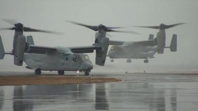 V-22 Osprey helicopters