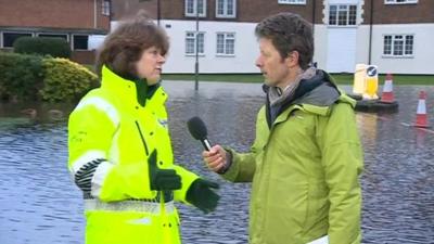 Alison Baptiste and the BBC's Charlie Stayt