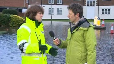 Alison Baptiste and the BBC's Charlie Stayt