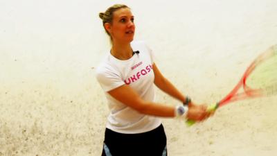 English squash player Laura Massaro