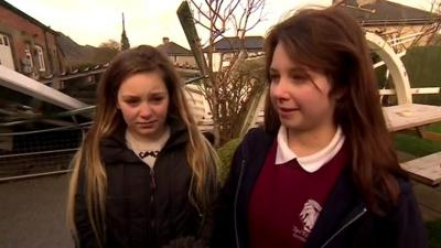 Young residents of Porthmadog in Gwynedd