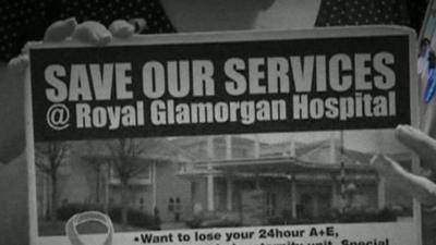 Protests against downgrading at Royal Glamorgan