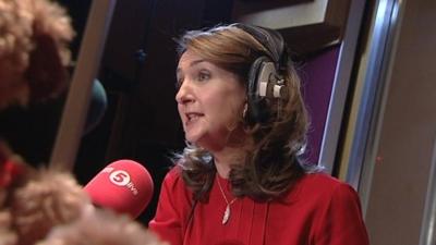 Victoria Derbyshire in radio studio