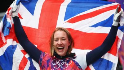 GB's Lizzy Yarnold storms to Olympic skeleton gold