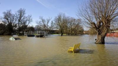 Flooding in Tewkesbury, Gloucestershire (15/2/14)