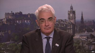 former Labour Chancellor, Alistair Darling, head of the anti-independence 'Better Together' campaign