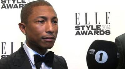 Pharrell at the Elle Style Awards