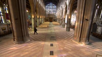 Inside St Mary's church