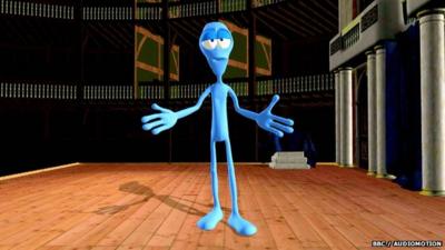 Bepe the blue alien