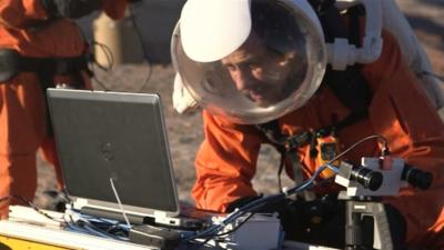 University of Bristol students at the Mars Desert Research Station in the US