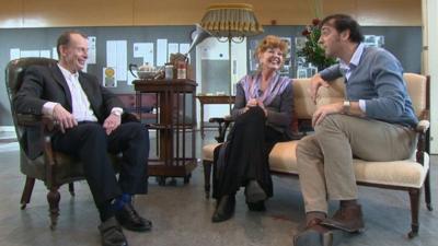 Alistair McGowan and Rula Lenska on the Andrew Marr Show