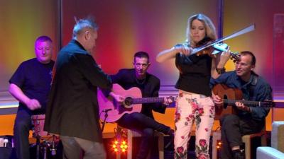 Nigel Kennedy and Eh-Oss from The Bond Quartet on the Andrew Marr Show