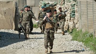 Afghan troops in Kunar province (file image)