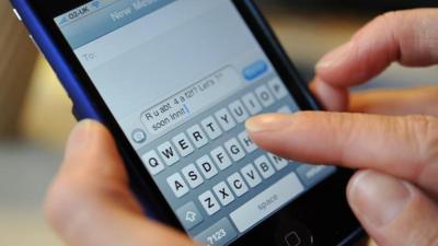 Mobile phone text