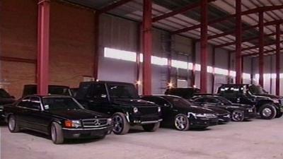 Luxury cars in warehouse, Gostomel