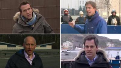 BBC reporters around the Ukraine