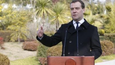 Russian Prime Minister Dmitry Medvedev