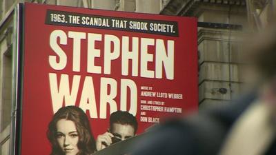 A billboard promoting Andrew Lloyd Webber's Stephen Ward