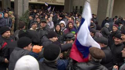 Scuffles in Crimea