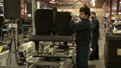 Car seat manufacture in Tipton