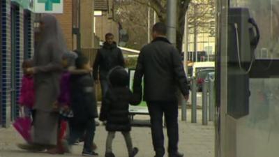 Somalis in Cardiff, Wales.