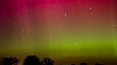 The Northern Lights in Foxley, Norfolk