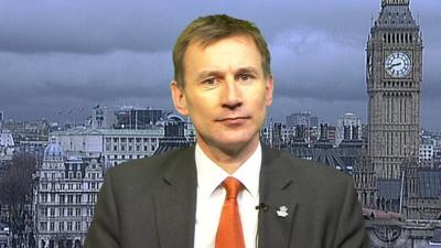 Health Secretary Jeremy Hunt