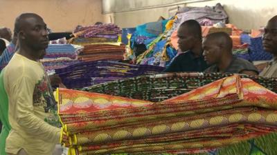 fabric factory workers