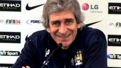 Manuel Pellegrini admits it is "not easy" for him to select a team for the League Cup final against Sunderland.