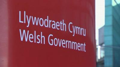 Welsh government sign