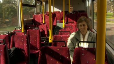 Passengers on bus