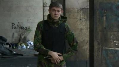 Armed member of far-right group