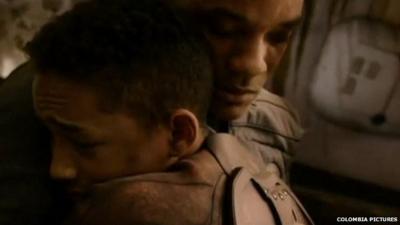 Will and Jaden Smith in After Earth