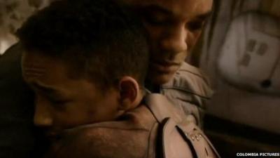 Will and Jaden Smith in After Earth